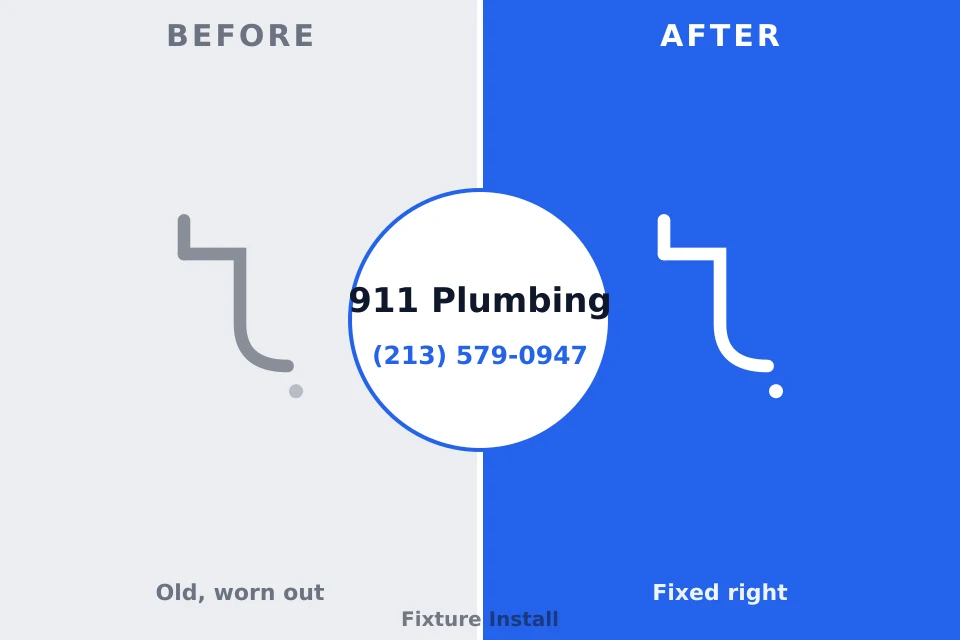 Before and after: plumbing company Pleasantdale, NJ